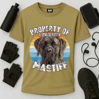 Mastiff Brindle Retro Property Of Cute Dog Performance Shirt
