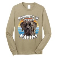 Mastiff Brindle Retro Property Of Cute Dog Long Sleeve Shirt