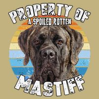 Mastiff Brindle Retro Property Of Cute Dog Long Sleeve Shirt