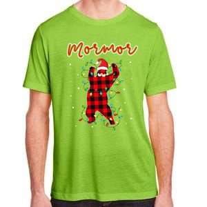 Mormor Bear Red Buffalo Plaid Grandma Bear Pajama Xmas Gift Adult ChromaSoft Performance T-Shirt