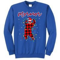 Mormor Bear Red Buffalo Plaid Grandma Bear Pajama Xmas Gift Sweatshirt