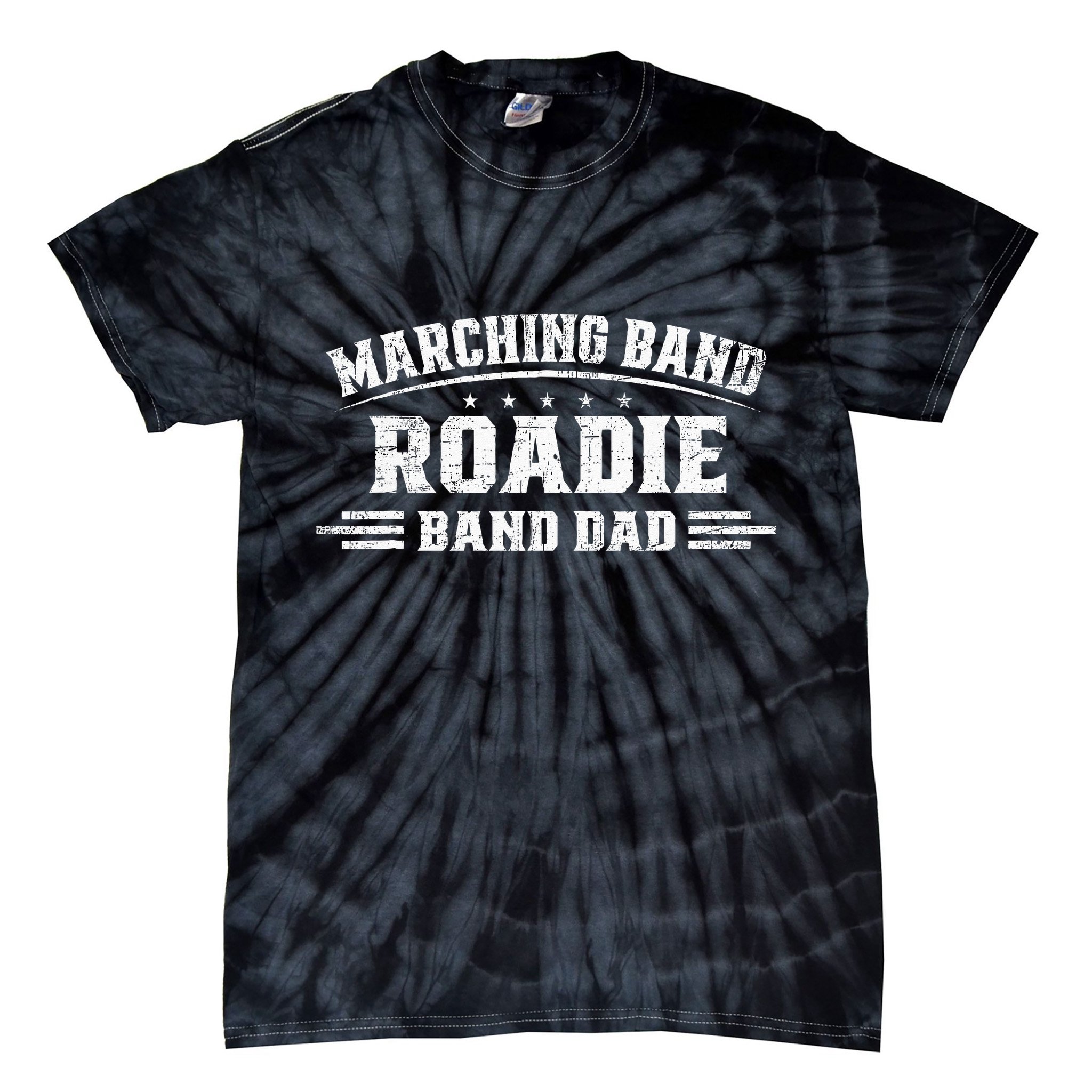 Marching Band Roadie Band Dad Marching Band Music Tie-Dye T-Shirt