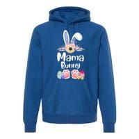 Mama Bunny Rabbit Easter Day Mom Mother's Day Great Gift Premium Hoodie