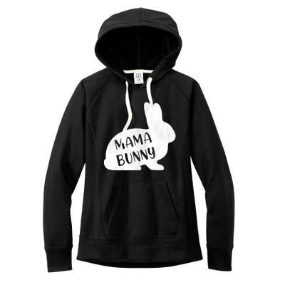 Mama Bunny Rabbit Mom Mother Easter Day Meaningful Gift Women's Fleece Hoodie