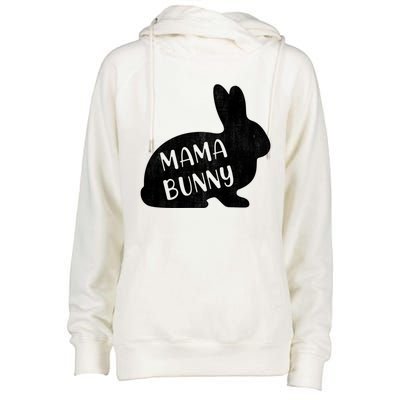 Mama Bunny Rabbit Mom Mother Easter Day Meaningful Gift Womens Funnel Neck Pullover Hood