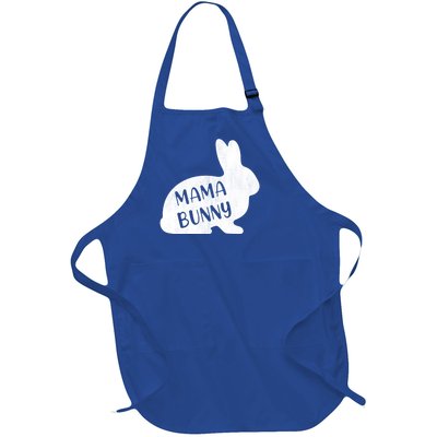 Mama Bunny Rabbit Mom Mother Easter Day Meaningful Gift Full-Length Apron With Pockets