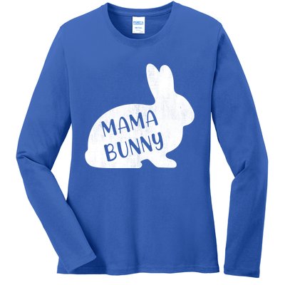 Mama Bunny Rabbit Mom Mother Easter Day Meaningful Gift Ladies Long Sleeve Shirt