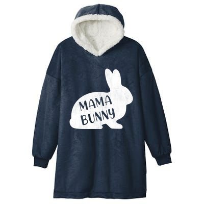 Mama Bunny Rabbit Mom Mother Easter Day Meaningful Gift Hooded Wearable Blanket