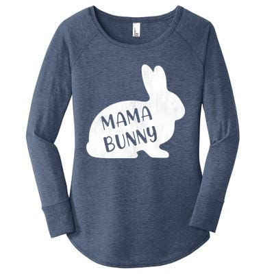 Mama Bunny Rabbit Mom Mother Easter Day Meaningful Gift Women's Perfect Tri Tunic Long Sleeve Shirt