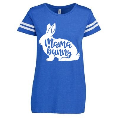 Mama Bunny Rabbit Mom Mother Easter Day Funny Gift Enza Ladies Jersey Football T-Shirt