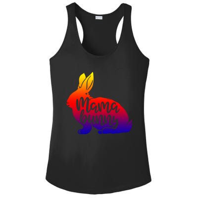 Mama Bunny Rabbit Mom Mother Easter Day Gift Ladies PosiCharge Competitor Racerback Tank