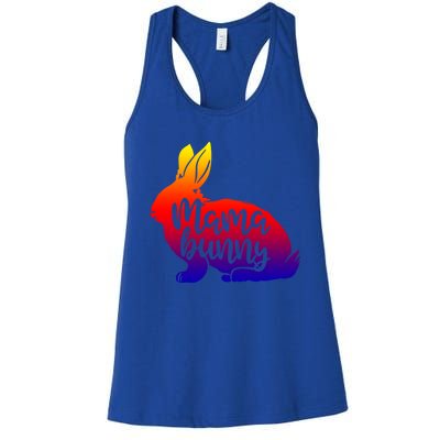 Mama Bunny Rabbit Mom Mother Easter Day Gift Women's Racerback Tank