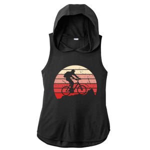 Mountain Bike Retro Ladies PosiCharge Tri-Blend Wicking Draft Hoodie Tank