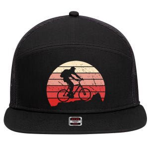 Mountain Bike Retro 7 Panel Mesh Trucker Snapback Hat