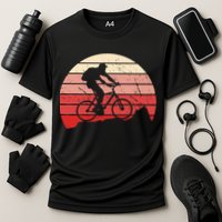 Mountain Bike Retro Cooling Performance Crew T-Shirt