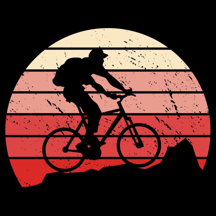 Mountain Bike Retro Cooling Performance Crew T-Shirt