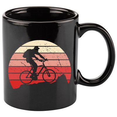 Mountain Bike Retro 11oz C Handle Ceramic Mug