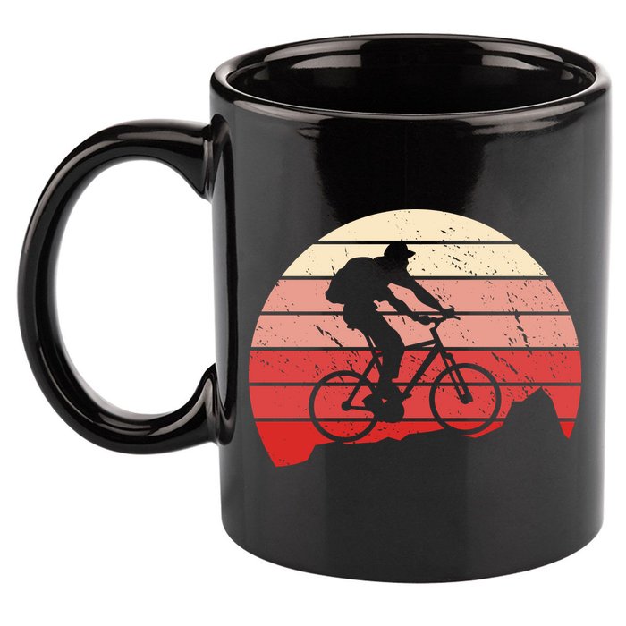 Mountain Bike Retro 11oz C Handle Ceramic Mug