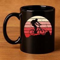 Mountain Bike Retro 11oz C Handle Ceramic Mug
