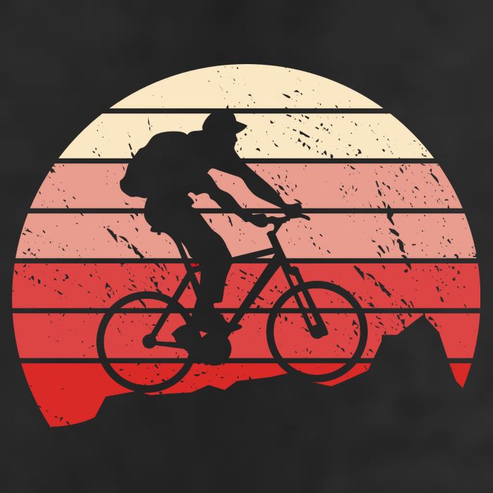 Mountain Bike Retro 11oz C Handle Ceramic Mug