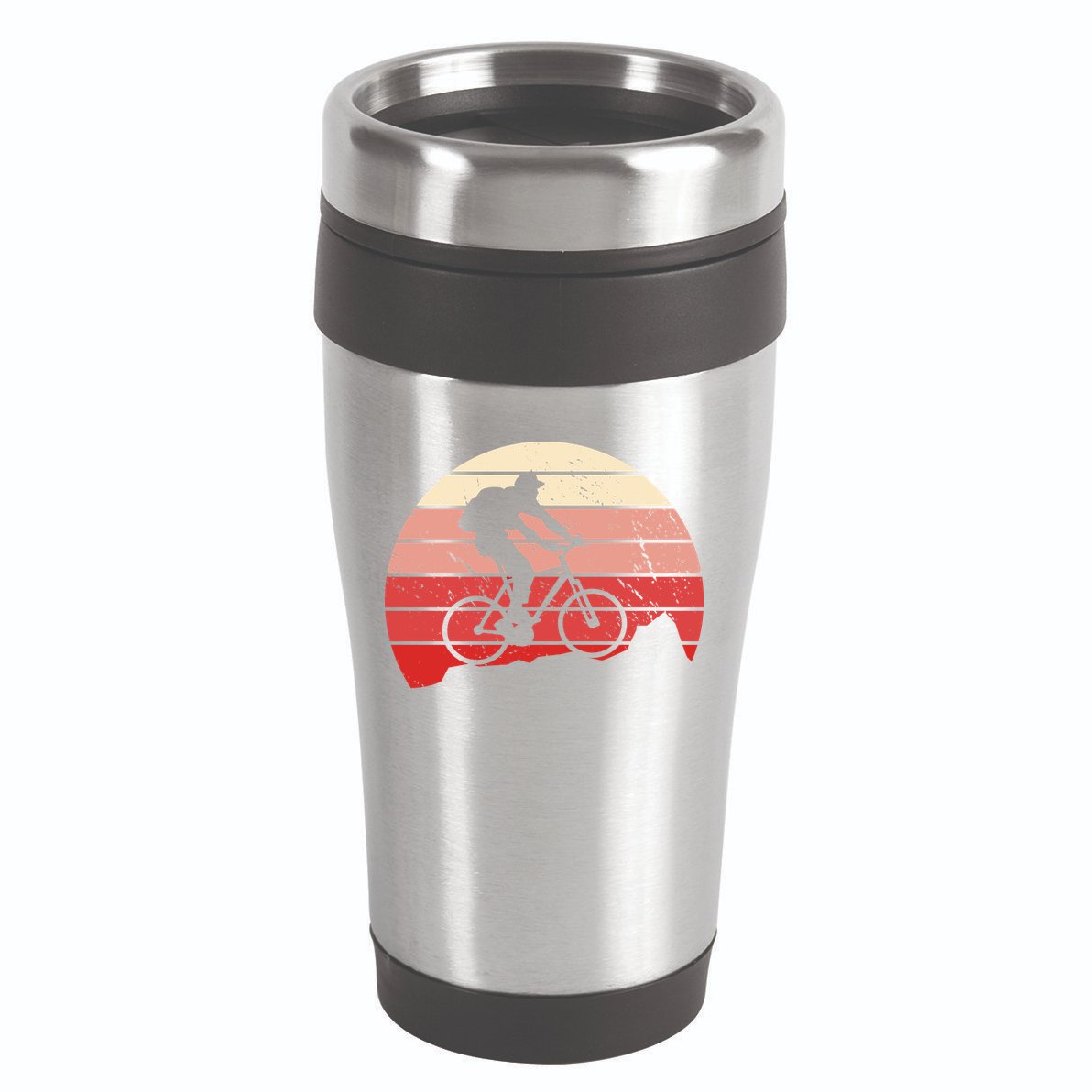 Mountain Bike Retro 16oz Travel Tumbler