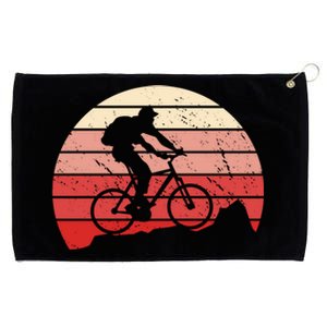 Mountain Bike Retro Grommeted Golf Towel