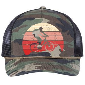 Mountain Bike Retro Retro Rope Trucker Hat Cap