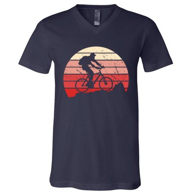 Mountain Bike Retro V-Neck T-Shirt