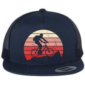 Mountain Bike Retro Flat Bill Trucker Hat