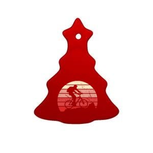 Mountain Bike Retro Ceramic Tree Ornament