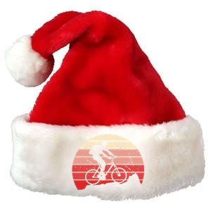 Mountain Bike Retro Premium Christmas Santa Hat