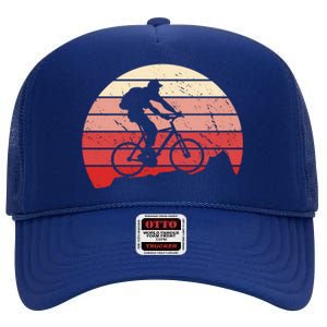 Mountain Bike Retro High Crown Mesh Back Trucker Hat