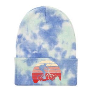 Mountain Bike Retro Tie Dye 12in Knit Beanie