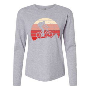 Mountain Bike Retro Womens Cotton Relaxed Long Sleeve T-Shirt