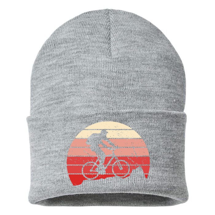 Mountain Bike Retro Sustainable Knit Beanie