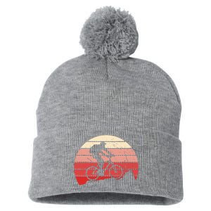 Mountain Bike Retro Pom Pom 12in Knit Beanie