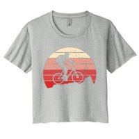 Mountain Bike Retro Women's Crop Top Tee