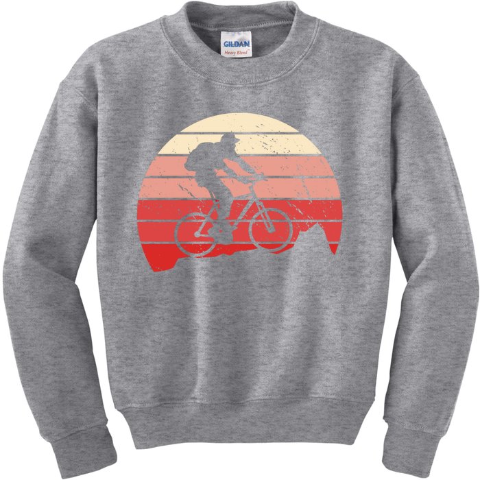 Mountain Bike Retro Kids Sweatshirt