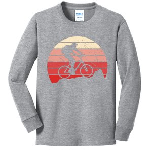 Mountain Bike Retro Kids Long Sleeve Shirt