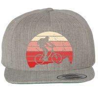 Mountain Bike Retro Wool Snapback Cap