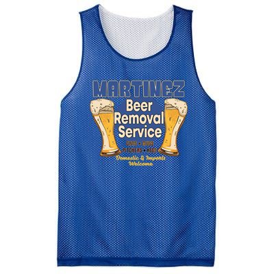 Martinez Beer Removal Service Funny Party Ing Great Gift Mesh Reversible Basketball Jersey Tank