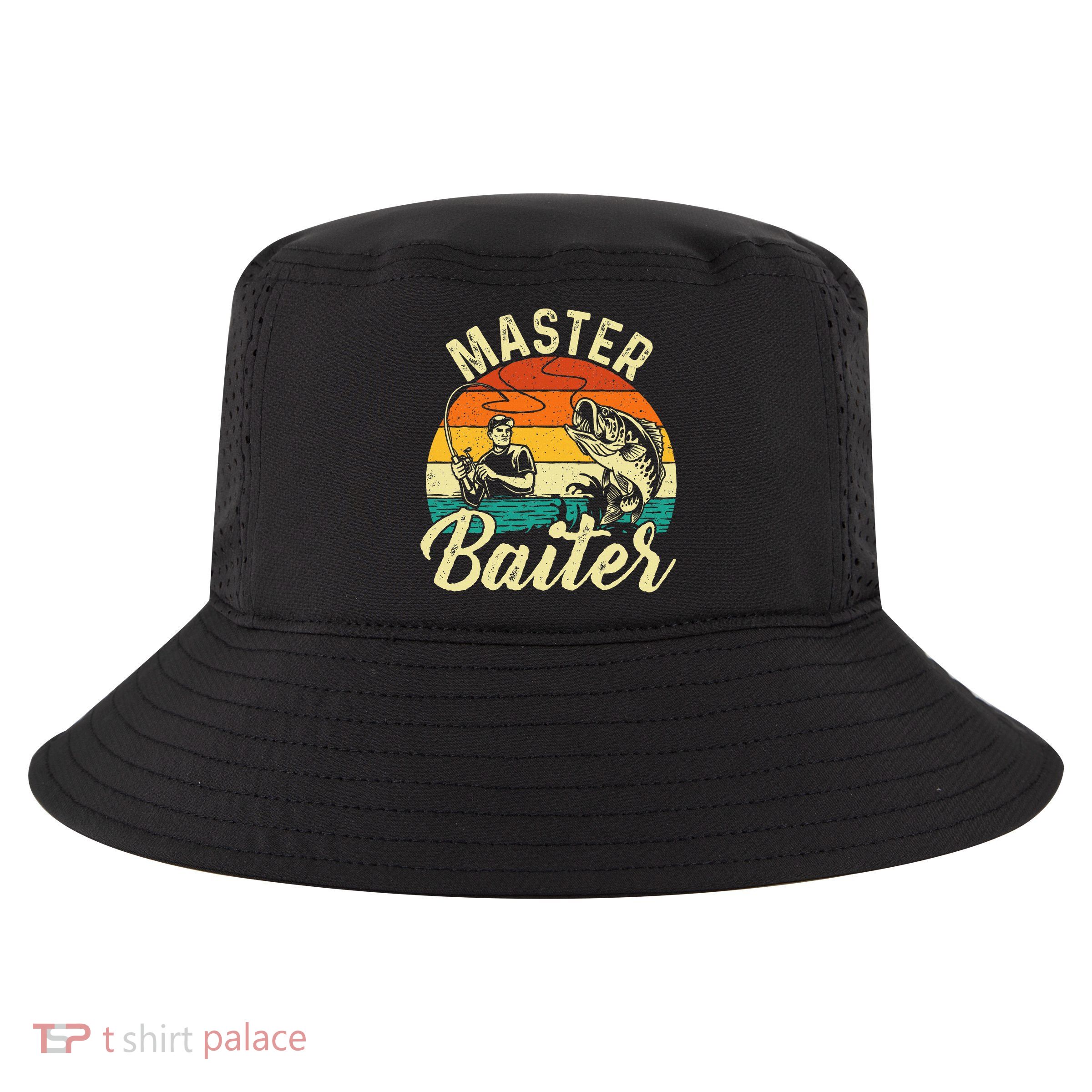 Master Baiter Retro Sunset Fishing Fish Lover Fisherman Cool Comfort Performance Bucket Hat
