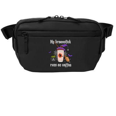 My Broomstick Runs On Coffee Gift Coffee Lover Halloween Gift Crossbody Pack