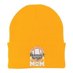 Mom Baseball Softball Game Fan Sports Favorite Player Knit Cap Winter Beanie