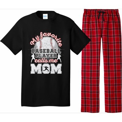 Mom Baseball Softball Game Fan Sports Favorite Player Pajama Set