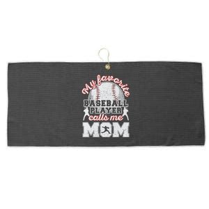 Mom Baseball Softball Game Fan Sports Favorite Player Large Microfiber Waffle Golf Towel