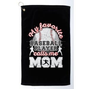 Mom Baseball Softball Game Fan Sports Favorite Player Platinum Collection Golf Towel