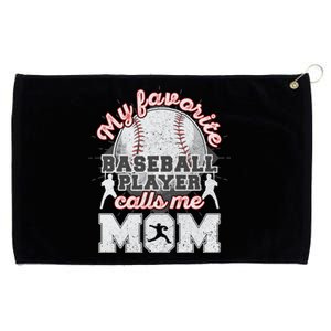 Mom Baseball Softball Game Fan Sports Favorite Player Grommeted Golf Towel