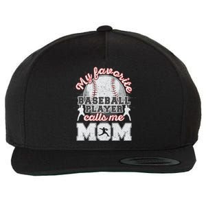 Mom Baseball Softball Game Fan Sports Favorite Player Wool Snapback Cap