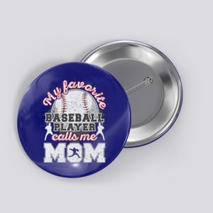 Mom Baseball Softball Game Fan Sports Favorite Player Button